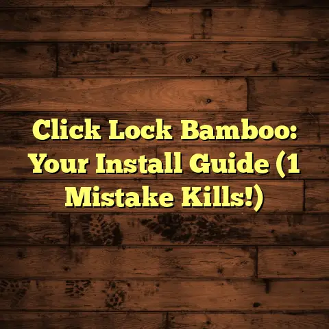 Click Lock Bamboo: Your Install Guide (1 Mistake Kills!)