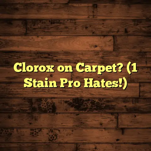 Clorox on Carpet? (1 Stain Pro Hates!)