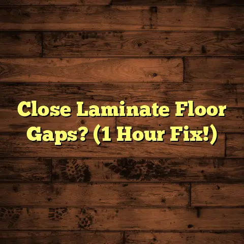 Close Laminate Floor Gaps? (1 Hour Fix!)