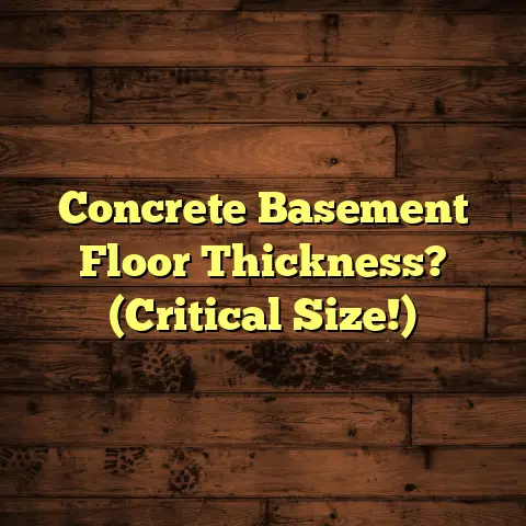 Concrete Basement Floor Thickness? (Critical Size!)