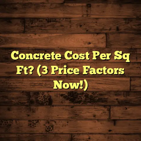 Concrete Cost Per Sq Ft? (3 Price Factors Now!)