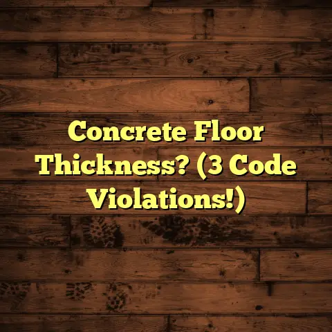 Concrete Floor Thickness? (3 Code Violations!)