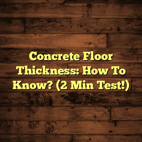 Concrete Floor Thickness: How To Know? (2 Min Test!)