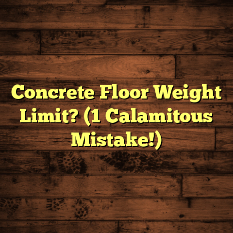 Concrete Floor Weight Limit? (1 Calamitous Mistake!)