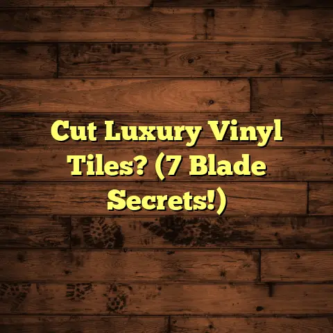 Cut Luxury Vinyl Tiles? (7 Blade Secrets!)