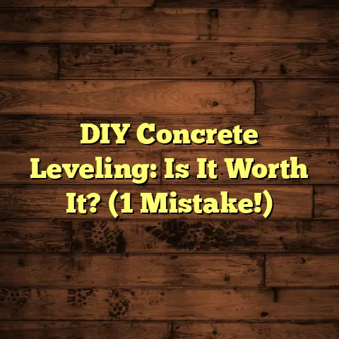 DIY Concrete Leveling: Is It Worth It? (1 Mistake!)
