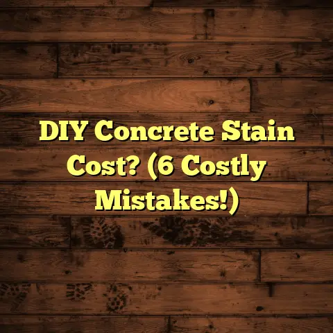 DIY Concrete Stain Cost? (6 Costly Mistakes!)
