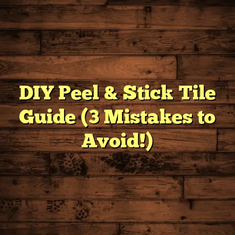 DIY Peel & Stick Tile Guide (3 Mistakes to Avoid!)