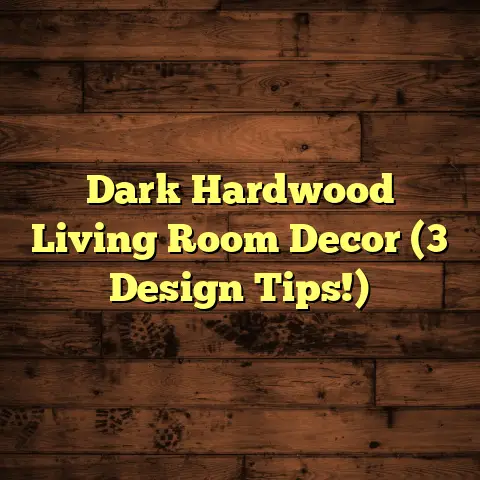Dark Hardwood Living Room Decor (3 Design Tips!)