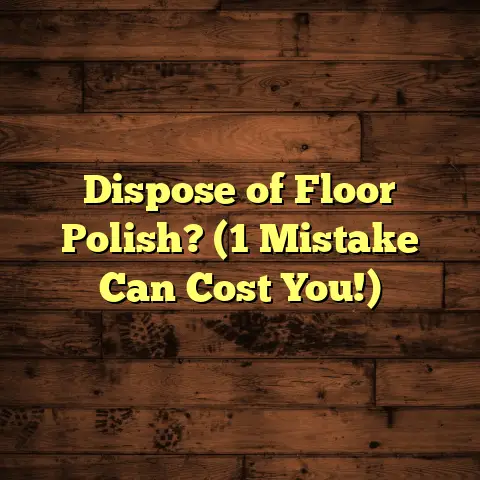 Dispose of Floor Polish? (1 Mistake Can Cost You!)