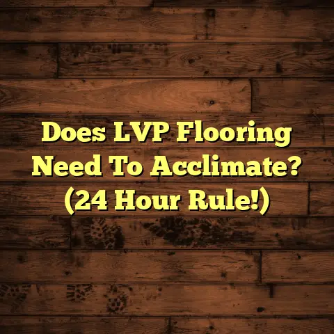 Does LVP Flooring Need To Acclimate? (24 Hour Rule!)