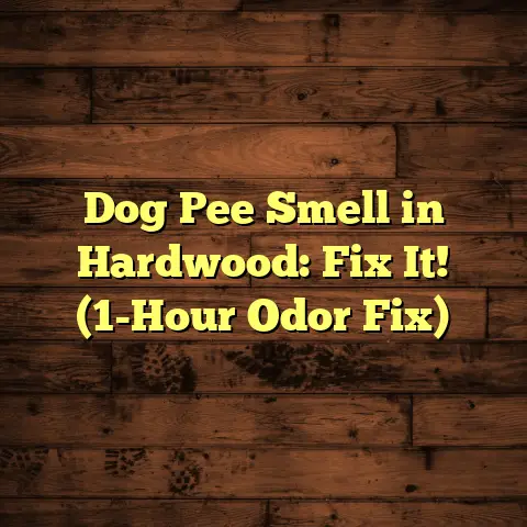 Dog Pee Smell in Hardwood: Fix It! (1-Hour Odor Fix)