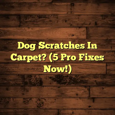 Dog Scratches In Carpet? (5 Pro Fixes Now!)