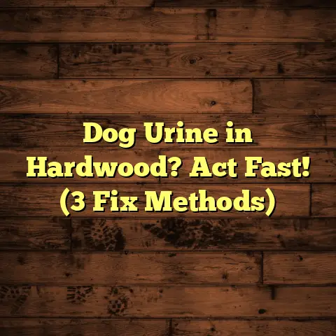 Dog Urine in Hardwood? Act Fast! (3 Fix Methods)