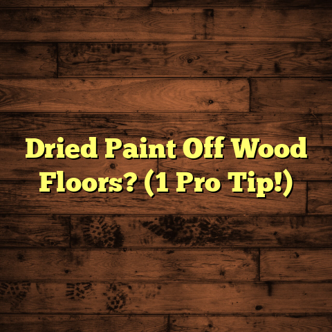 Dried Paint Off Wood Floors? (1 Pro Tip!)