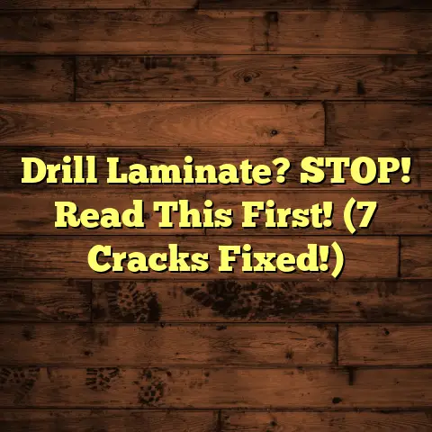 Drill Laminate? STOP! Read This First! (7 Cracks Fixed!)