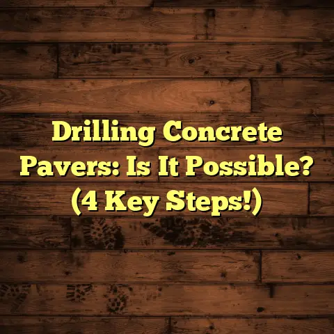 Drilling Concrete Pavers: Is It Possible? (4 Key Steps!)