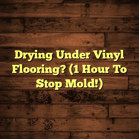 Drying Under Vinyl Flooring? (1 Hour To Stop Mold!)