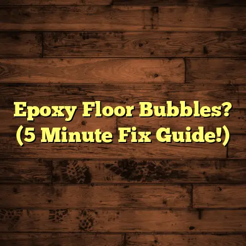 Epoxy Floor Bubbles? (5 Minute Fix Guide!)