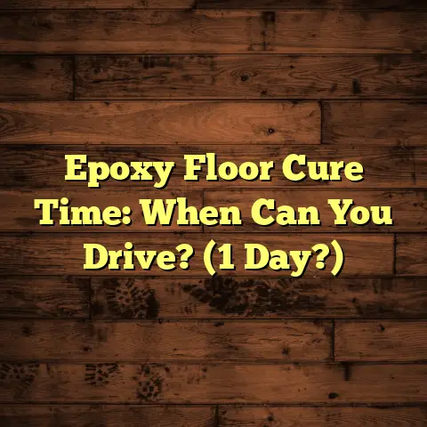 Epoxy Floor Cure Time: When Can You Drive? (1 Day?)