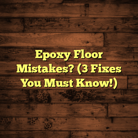 Epoxy Floor Mistakes? (3 Fixes You Must Know!)