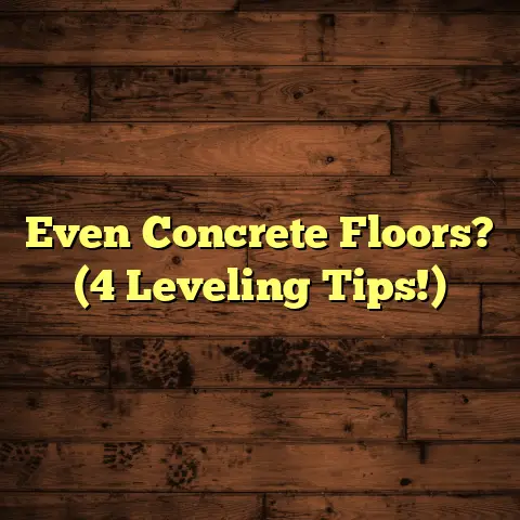 Even Concrete Floors? (4 Leveling Tips!)