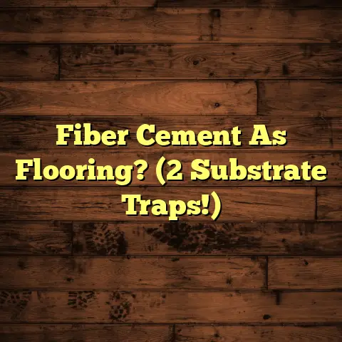 Fiber Cement As Flooring? (2 Substrate Traps!)