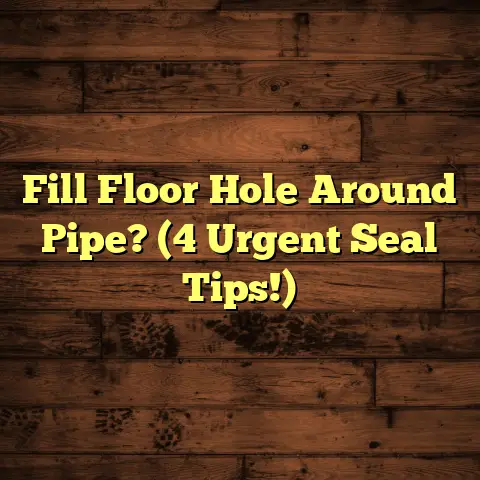Fill Floor Hole Around Pipe? (4 Urgent Seal Tips!)