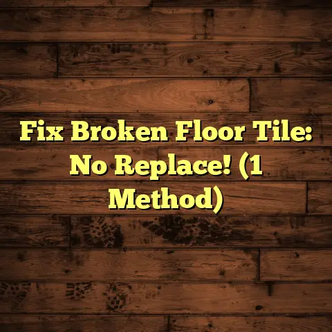 Fix Broken Floor Tile: No Replace! (1 Method)