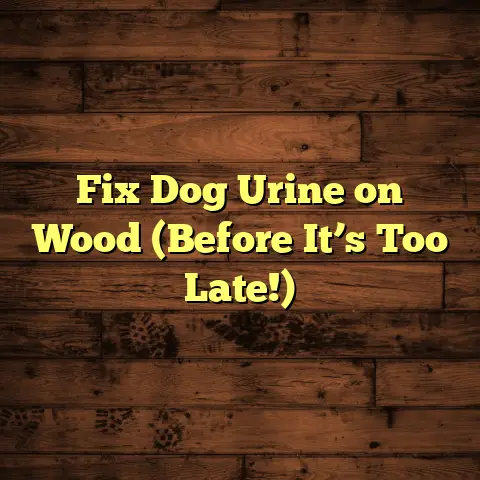 Fix Dog Urine on Wood (Before It’s Too Late!)