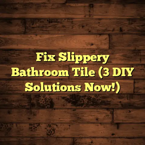 Fix Slippery Bathroom Tile (3 DIY Solutions Now!)