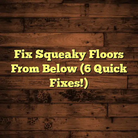 Fix Squeaky Floors From Below (6 Quick Fixes!)