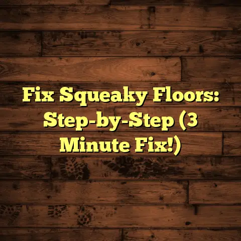 Fix Squeaky Floors: Step-by-Step (3 Minute Fix!)