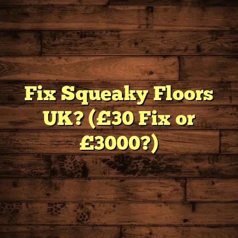 Fix Squeaky Floors UK? (£30 Fix or £3000?)