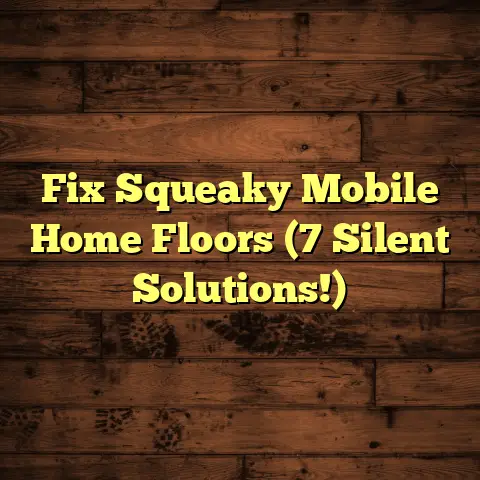 Fix Squeaky Mobile Home Floors (7 Silent Solutions!)