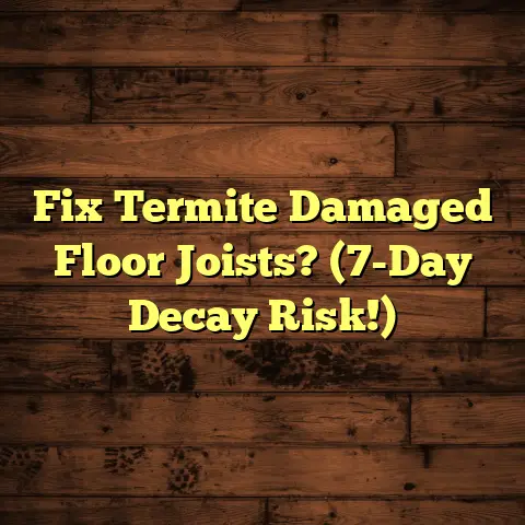 Fix Termite Damaged Floor Joists? (7-Day Decay Risk!)