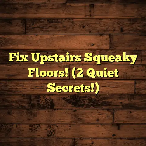 Fix Upstairs Squeaky Floors! (2 Quiet Secrets!)