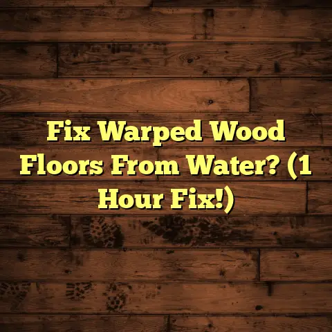 Fix Warped Wood Floors From Water? (1 Hour Fix!)