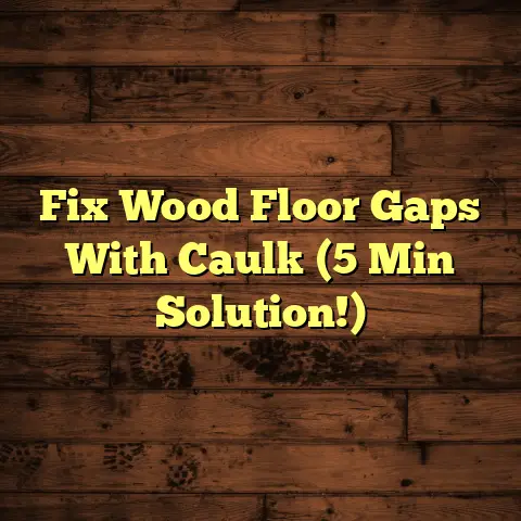 Fix Wood Floor Gaps With Caulk (5 Min Solution!)