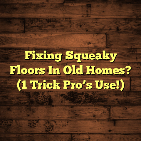 Fixing Squeaky Floors In Old Homes? (1 Trick Pro’s Use!)