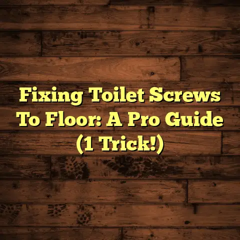 Fixing Toilet Screws To Floor: A Pro Guide (1 Trick!)