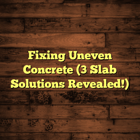 Fixing Uneven Concrete (3 Slab Solutions Revealed!)