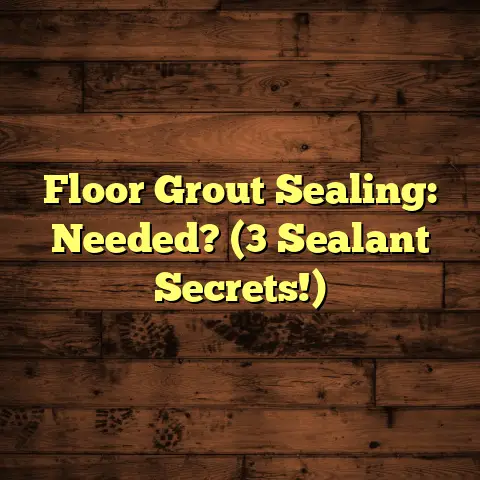 Floor Grout Sealing: Needed? (3 Sealant Secrets!)