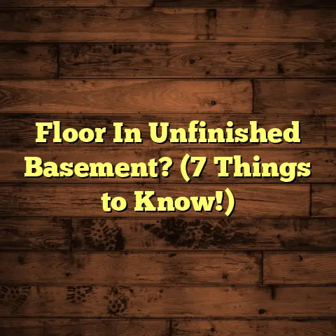 Floor In Unfinished Basement? (7 Things to Know!)