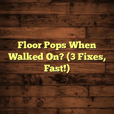 Floor Pops When Walked On? (3 Fixes, Fast!)