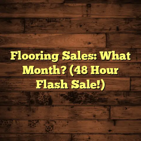 Flooring Sales: What Month? (48 Hour Flash Sale!)