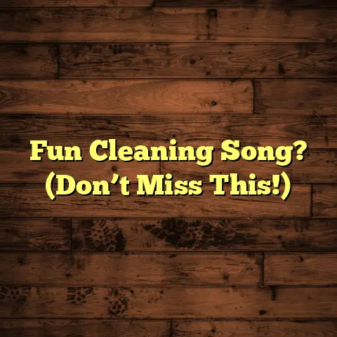 Fun Cleaning Song? (Don’t Miss This!)