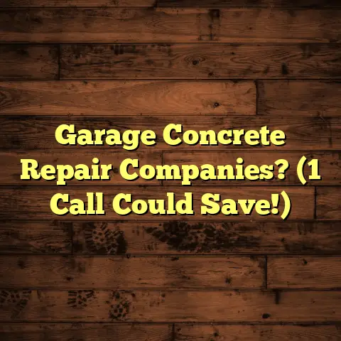 Garage Concrete Repair Companies? (1 Call Could Save!)