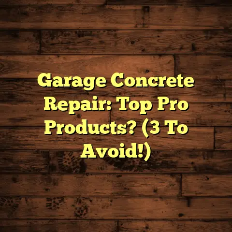 Garage Concrete Repair: Top Pro Products? (3 To Avoid!)