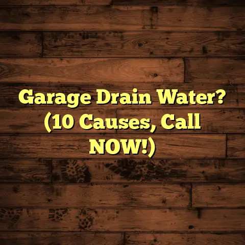 Garage Drain Water? (10 Causes, Call NOW!)